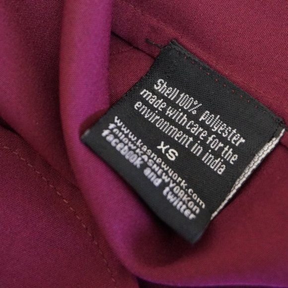 Kas Design Maroon Split back long sleeve blouse - Picture 7 of 8